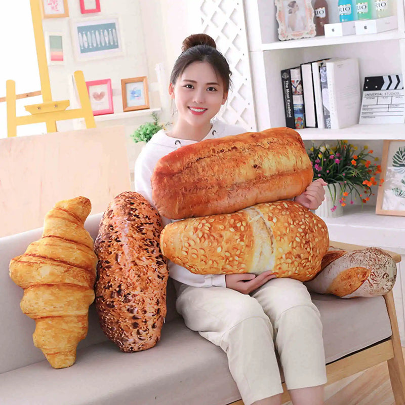 Simulational Bread Plush Pillow