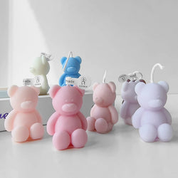 Cute Candles Bear Birthday Decor Scented Candles
