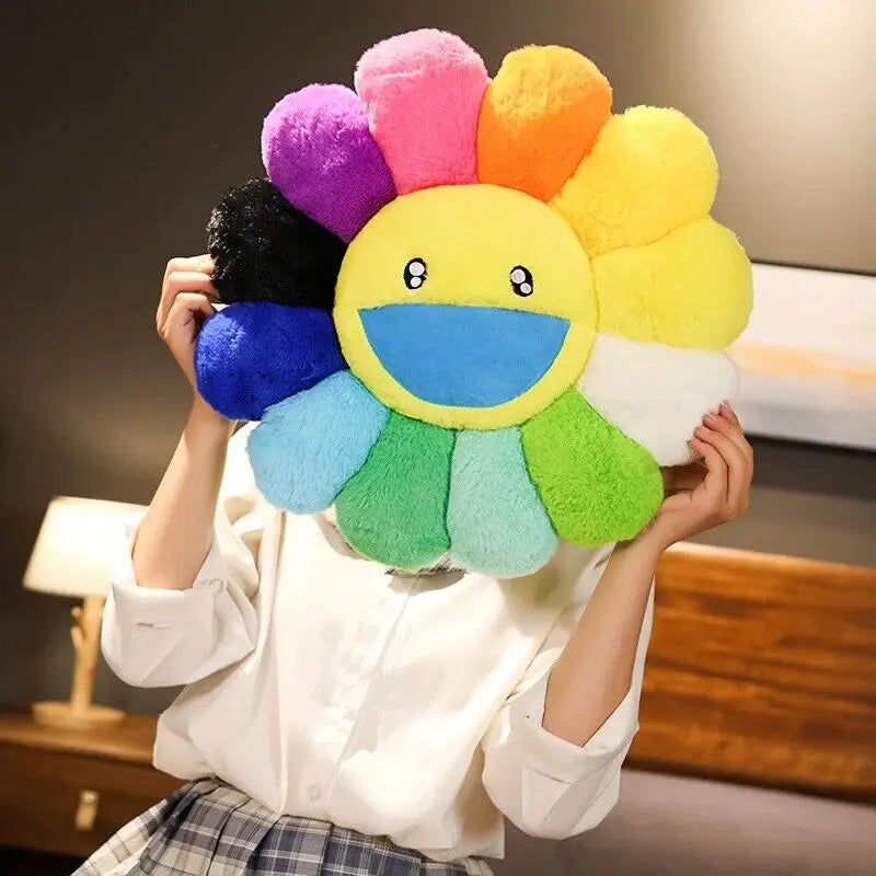 Kawaii Smile Face Sunflower Plush Toy