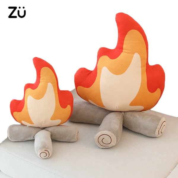 ZU 30/45cm Creative Plush Pillow Bonfire