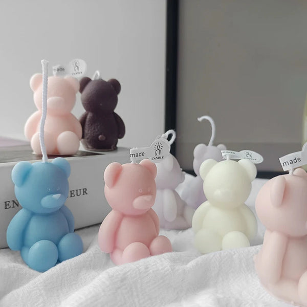 Cute Candles Bear Birthday Decor Scented Candles