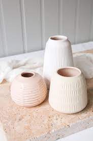 "Textured Trio: Bud Vase Set"